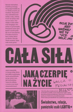 Skan okładki: Cała siła jaką czerpię na życie