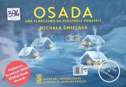 Skan okładki: Osada - gra planszowa na podstawie powieści Michała Śmielaka