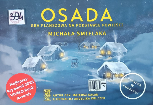 Okładka gry Osada - gra planszowa na podstawie powieści Michała Śmielaka