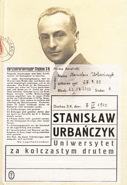 Skan okładki: Uniwersytet za kolczastym drutem : Sachsenhausen-Dachau