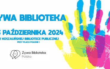 Grafika promująca Żywą Bibliotekę