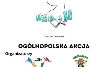 Ogólnopolska akcja „Czytamy Muminki” w naszej Filii nr 3- PLAKAT PROMUJĄCY AKCJĘ